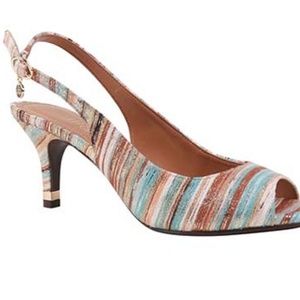 J. Reneé Open Toe Sling Pump